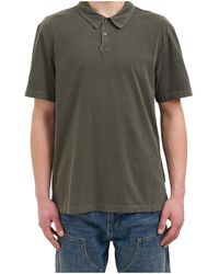 James Perse - Button-Down Short-Sleeved Polo Shirt - Lyst