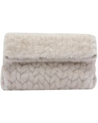 Liu Jo - Faux Fur Clutch Bag - Lyst