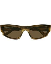 Balenciaga - Eyewear Rectangular Frame Sunglasses - Lyst