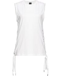 Pinko - Lace-Up Sleeveless Tank Top - Lyst