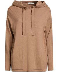 Max Mara - Solid-Color Wool Knit Hooded Jacket - Lyst