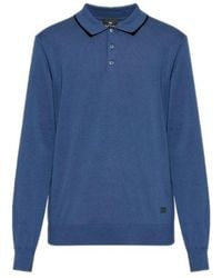 Paul Smith - Ps Paul Smith Logo Embroidered Knitted Polo Shirt - Lyst