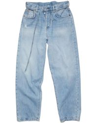 Acne Studios - Loose Fit Straight Leg Jeans - Lyst