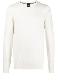 BOSS - Boss Crewneck Knitted Jumper - Lyst