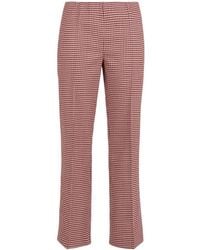 P.A.R.O.S.H. - Houndstooth Flared Trousers - Lyst