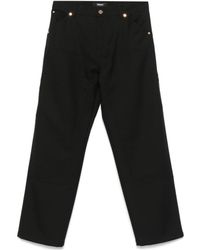 Versace - Carpenter Logo-Patch Straight-Leg Trousers - Lyst