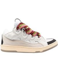Lanvin - Curb Lace-Up Sneakers - Lyst