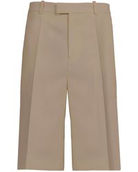 Ferragamo - Pressed-Crease Tailored Bermuda Shorts - Lyst