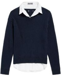 Balenciaga - Hybrid Ribbed Knit Sweater - Lyst
