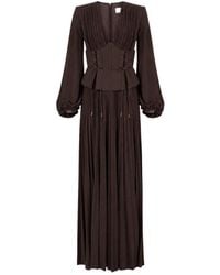 Elisabetta Franchi - V-Neck Formal Dress - Lyst