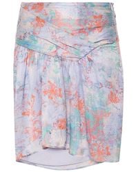 IRO - Printed Midi Skirt - Lyst