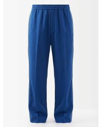 Gucci - Interlocking G Wide Leg Pants - Lyst
