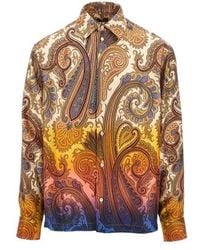 Etro - Paisley Long Sleeved Shirt - Lyst