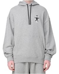 Marcelo Burlon - County Of Milan Logo Printed Drawstring Hoodie - Lyst