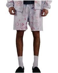Paly Hollywood - Graffiti-Print Drawstring Shorts - Lyst