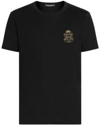 Dolce & Gabbana - Heraldic Patch Short-Sleeved T-Shirt - Lyst