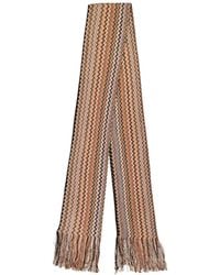 Missoni - A Long Scarf With Serrated Patterns - Lyst