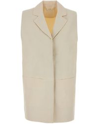 Co. - Drop Armhole Long Gilet Jacket - Lyst