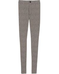 Saint Laurent - Slim Fit Straight Leg Pants - Lyst