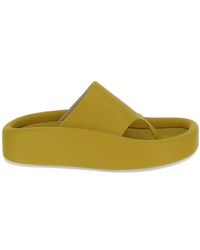 MM6 by Maison Margiela - Wide-Strap Flip-Flops - Lyst