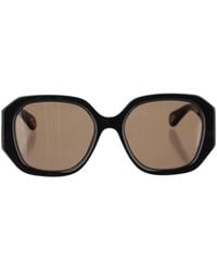 Chloé - Chloé Eyewear Geometric Frame Sunglasses - Lyst