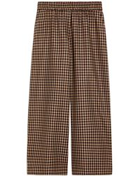 Weekend by Maxmara - Wool And Cotton Wide-Leg Pants - Lyst