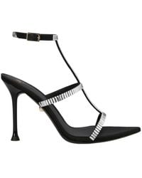 ALEVI - Lisa Crystal-Embellished Sandals - Lyst