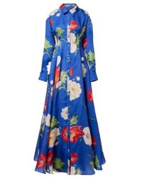 Leo - Josephine Floral Silk Gown - Lyst