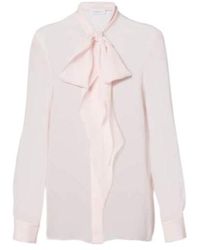 Gabriela Hearst - Tie-Neck Silk Blouse - Lyst