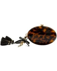 Self-Portrait - Oval Pattern Chain Clutch Bag - Lyst