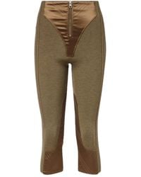 Jean Paul Gaultier - Zipper-Designed Cropped Casual Pants - Lyst