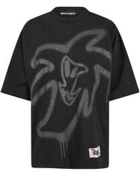 Palm Angels - Crew-Neck Short-Sleeve T-Shirt - Lyst