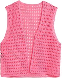 Jacquemus - Solid Color Sleeveless Knit Top - Lyst
