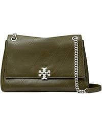 Tory Burch - Medium Quilted Logo-Plaque Shoulder Bag - Lyst