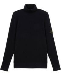 Stone Island - Ribbed Turtleneck Sweater - Lyst