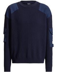Balmain - Wool Vintage Utility Jumper - Lyst