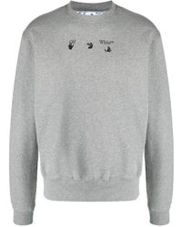Off-White c/o Virgil Abloh - Arrows Logo Print Sweatshirt - Lyst