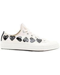 COMME DES GARÇONS PLAY - Printed Lace Low-Cut Skate Shoes - Lyst