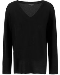 Vince - V-Neck Ribbed Sweater - Lyst