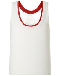 Dries Van Noten - Pointelle Cotton Tank Top - Lyst