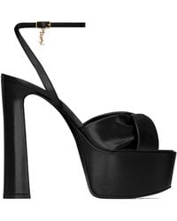 Saint Laurent - Open-Toe High-Heeled Sandals - Lyst