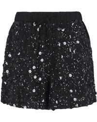 P.A.R.O.S.H. - P.A.R.O..H. Galassia Sequined Drawstring Shorts - Lyst