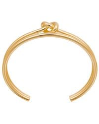 Celine Paris Double Thin Cuff in Metallic | Lyst