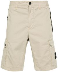 Stone Island - Compass-Patch Knee-Length Cargo Shorts - Lyst