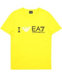 EA7 - Logo Printed T-Shirt - Lyst