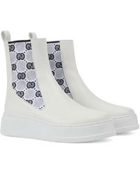 Gucci - Gg Supreme Ankle Boots - Lyst