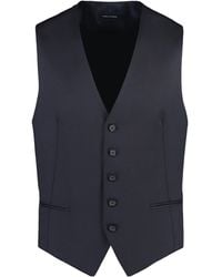 Tagliatore - Panelled Single-Breasted Waistcoat - Lyst