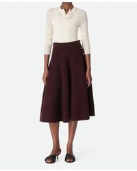 Bottega Veneta - Wool Bouclé Skirt - Lyst