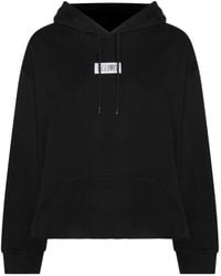 MM6 by Maison Margiela - Drawstring Raw-Hem Hoodie - Lyst