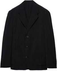 Prada - Single-Breasted Tailored Blazer - Lyst